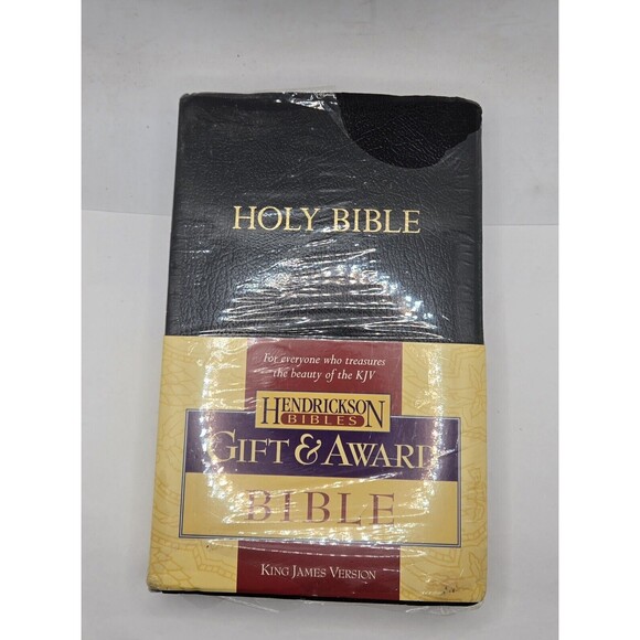 KJV Gift & Award Bible (Imitation Leather, Black, Red Letter) Imitation Leat... - Picture 1 of 4